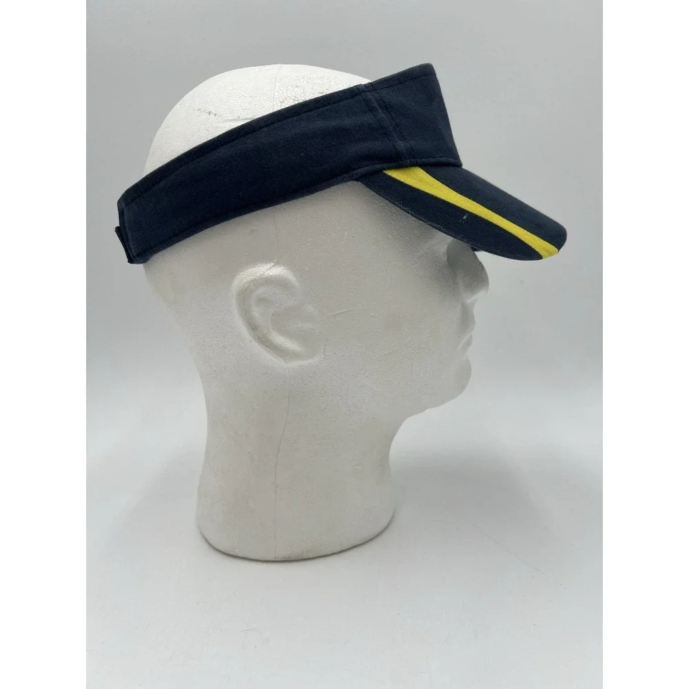 Franklin College Grizzlies Visor Hat Navy Gold Adjustable Go Grizzlies OSFA